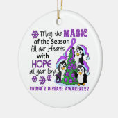 クリスマスペンギン病 セラミックオーナメント (左)