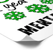 クリスマスペンギン精神衛生 ポスター (角)