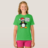 クリスマスペンギン良いバブルになるには遅すぎる Tシャツ (正面フル)