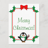 クリスマスペンギン葉書 シーズンポストカード (正面)