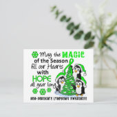 クリスマスペンギン非ホジキンリンパ腫 シーズンポストカード (スタンド正面)