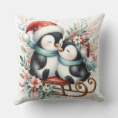 クリスマスペンギン1 クッション (裏面)