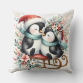 クリスマスペンギン1 クッション (正面)