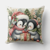 クリスマスペンギン5 クッション (正面)