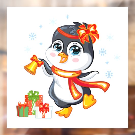 クリスマスペンギン ウィンドウサイン (シート2)