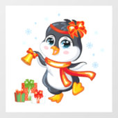クリスマスペンギン ウィンドウサイン (シート)