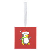 クリスマスペンギン キューブオーナメント (右)