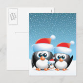 クリスマスペンギン シーズンポストカード (正面/裏面)