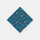 クリスマスペンギン スタンダードカクテルナプキン (角)