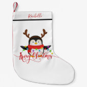 クリスマスペンギン スモールクリスマスストッキング (正面)