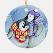 クリスマスペンギン セラミックオーナメント (裏面)