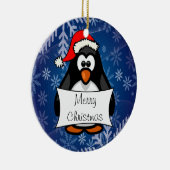 クリスマスペンギン セラミックオーナメント (右)
