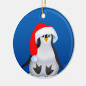 クリスマスペンギン セラミックオーナメント (左)