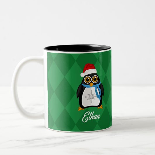 クリスマスペンギン ツートーンマグカップ (左)