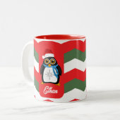 クリスマスペンギン ツートーンマグカップ (正面左)