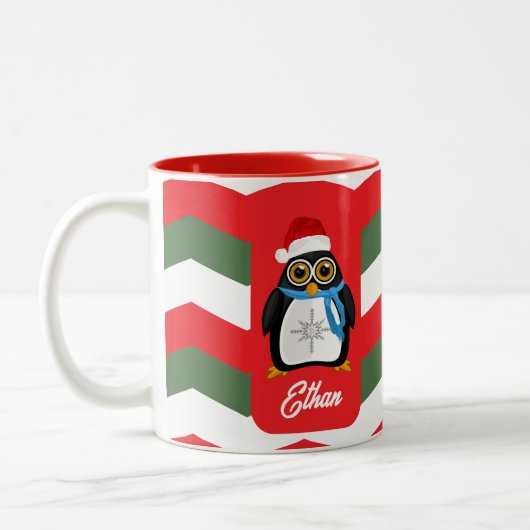 クリスマスペンギン ツートーンマグカップ (左)