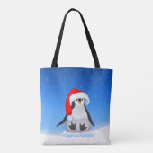 クリスマスペンギン トートバッグ (裏面)