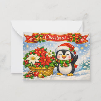 クリスマスペンギン★ ノートカード