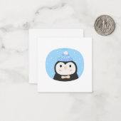 クリスマスペンギン ノートカード (正面/裏面インサイチュ)