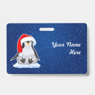 クリスマスペンギン バッジ
