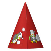 クリスマスペンギン パーティーハット (裏面)