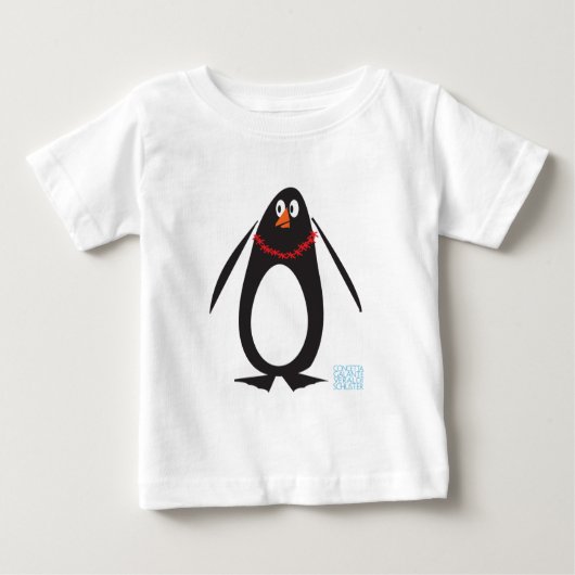 クリスマスペンギン ベビーTシャツ (正面)