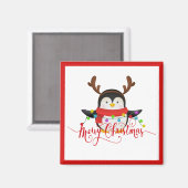 クリスマスペンギン マグネット (正面/裏面)