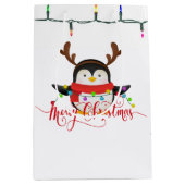 クリスマスペンギン ミディアムペーパーバッグ (正面)