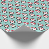 クリスマスペンギン ラッピングペーパー (角)