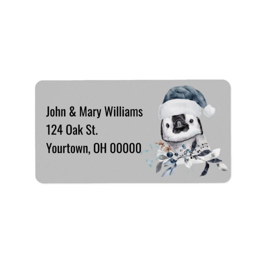 クリスマスペンギン ラベル (正面)