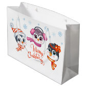 クリスマスペンギン ラージペーパーバッグ (裏面アングル)