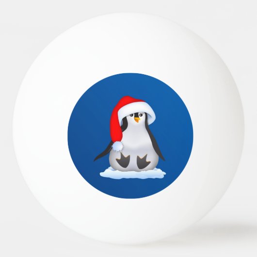 クリスマスペンギン 卓球ボール (裏面)