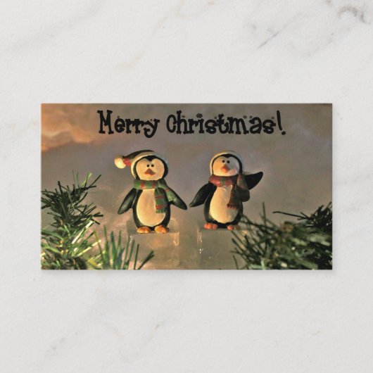 クリスマスペンギン 名刺 (正面)
