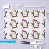 クリスマスペンギン 薄葉紙 (クラフト)