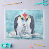 クリスマスペンギン 薄葉紙 (クラフト)