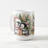 クリスマスペンギン 5 コーヒーマグカップ (正面左)