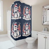 クリスマスペンギンby Rp シャワーカーテン (インサイチュ)