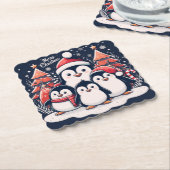 クリスマスペンギンby Rp ペーパーコースター (アングル)