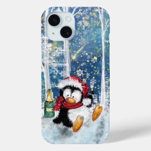 クリスマスペンギンiPhoneケース Case-Mate iPhoneケース (裏面)
