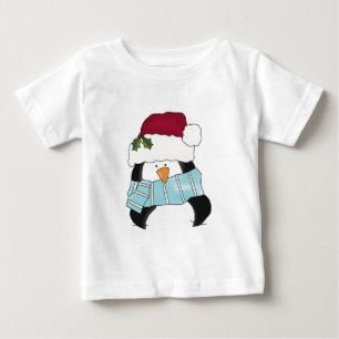 クリスマスペンギンTシャツとギフト ベビーTシャツ