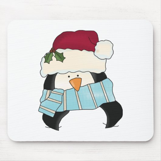クリスマスペンギンTシャツとギフト マウスパッド (正面)