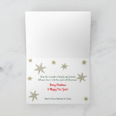 クリスマスペンクイン家族の挨拶 – Stanta Suits シーズンカード (内部)