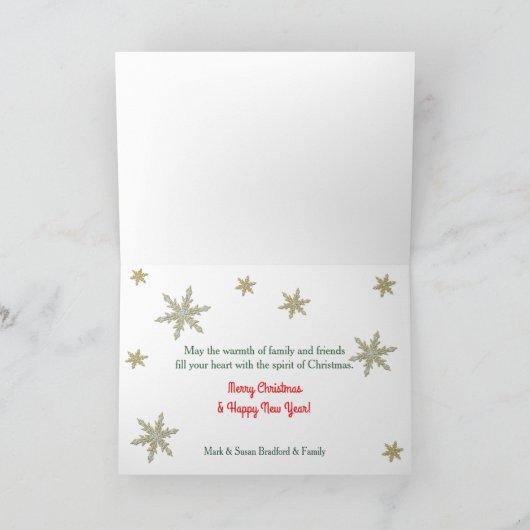 クリスマスペンクイン家族の挨拶 – Stanta Suits シーズンカード (内部)