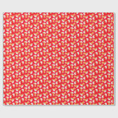 クリスマスペンブロークウェルシュコーギー子犬のパターン ラッピングペーパー (フラット)