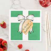 クリスマスペーパーのナプキンまで開かない (インサイチュ)