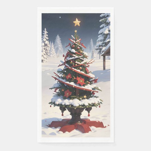 クリスマスペーパーナプキン (正面)