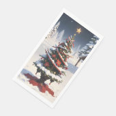 クリスマスペーパーナプキン (コーナー)