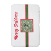 クリスマスペーパー白 – カスタマイズ可能なバスマット バスマット (正面縦)