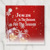 クリスマスペーパー Jesus Is the Reason フェイバータグ (正面)