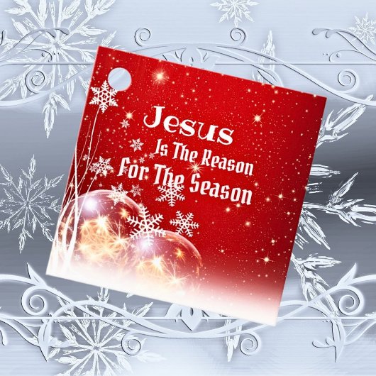 クリスマスペーパー Jesus Is the Reason フェイバータグ